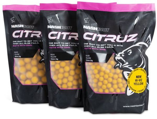Boilies Nash Citruz, Yellow, 20mm, 1kg