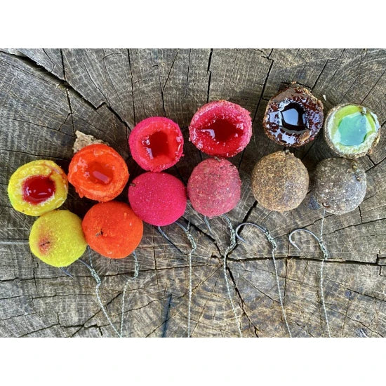 Boilies Nutrigo Cu Miez Lichid Selectie Cadou, Aroma De Peste, 12buc/pac