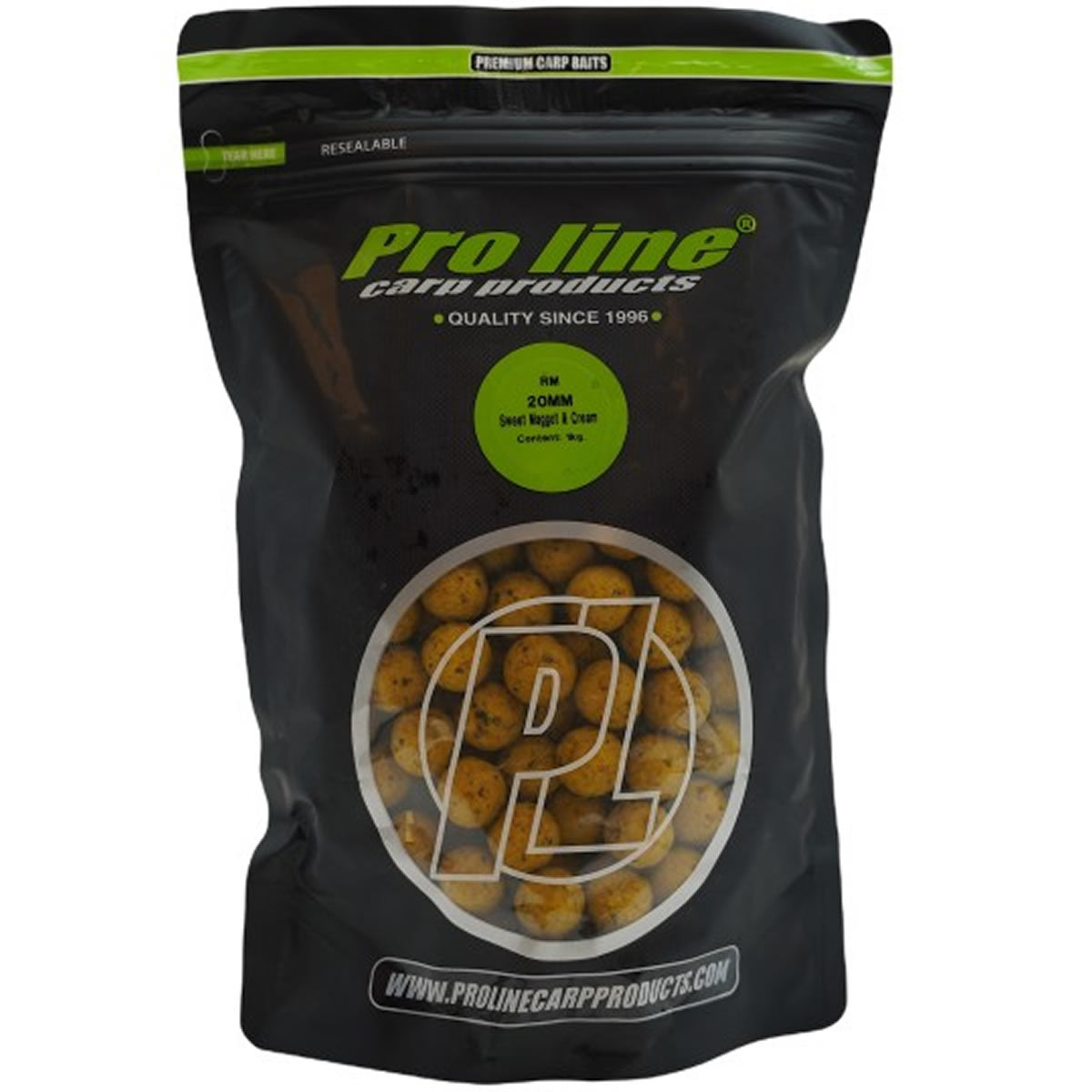 Boilies Pro Line Sweet Maggot &amp; Cream, 20mm, 1kg