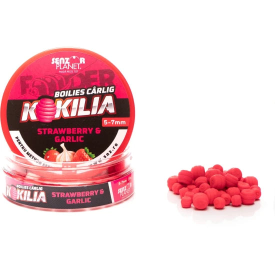 Boilies Senzor Kokilia Method Feeder, Strawberry Garlic, 5-7mm, 30g