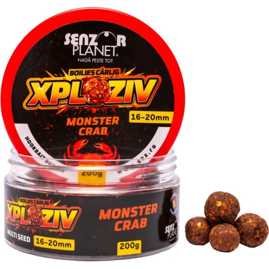 Boilies Senzor Xploziv, Monster Crab, 16-20mm, 200g
