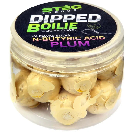 Boilies Steg Dipuit, N-butyric-prune, 20mm, 100g
