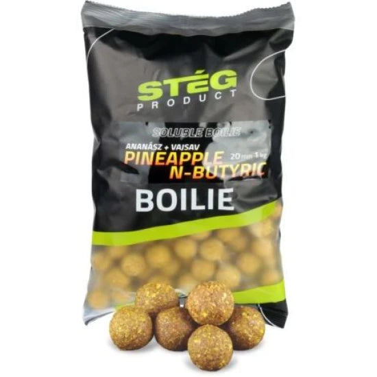 Boilies Solubil Steg Boilie, Ananas Nbutyric, 20mm, 1kg