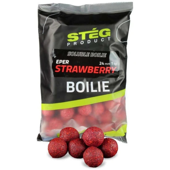 Boilies Solubil Steg Boilie, Capsuna, 20mm, 1kg