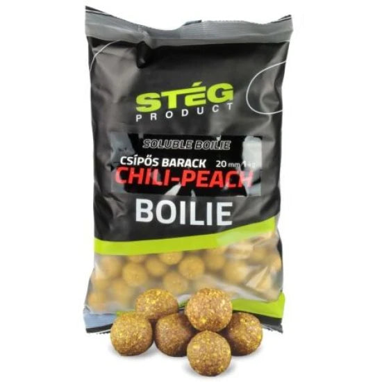 Boilies Solubil Steg Boilie, Chilli Peach, 20mm, 1kg