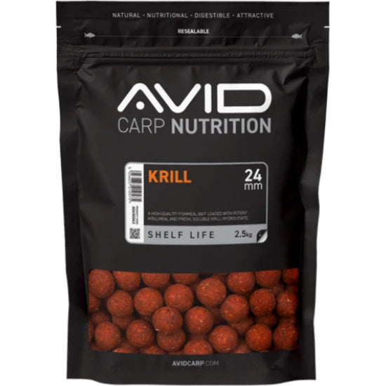 Boilies Tare Avid Krill, 20mm, 1kg