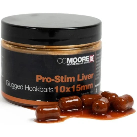 Boilies Tare De Carlig Cc Moore Pro-stim Liver Glugged Hookbaits, Frankfurter, 10-15mm, 50buc/cutie