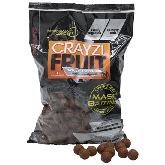 Boilies Tare Starbaits Mass Baiting, Crayzi Fruit, 24mm, 3kg