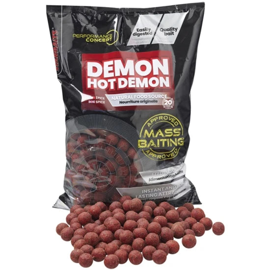 Boilies Tare Starbaits Mass Baiting, Hot Demon, 20mm, 3kg