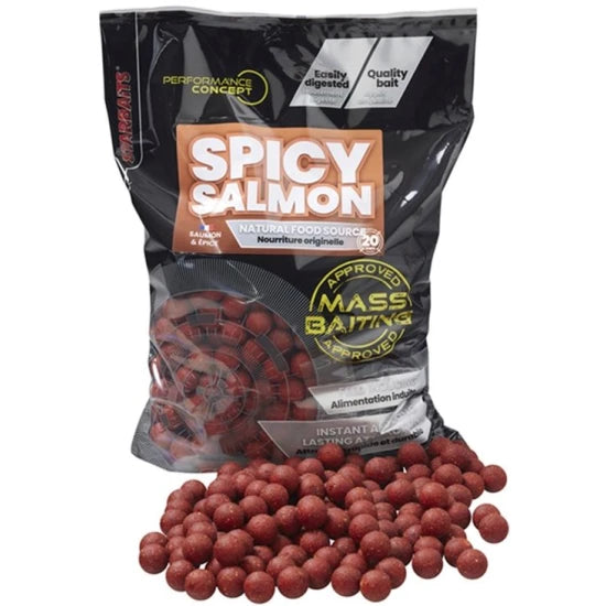 Boilies Tare Starbaits Mass Baiting, Spicy Salmon, 24mm, 3kg