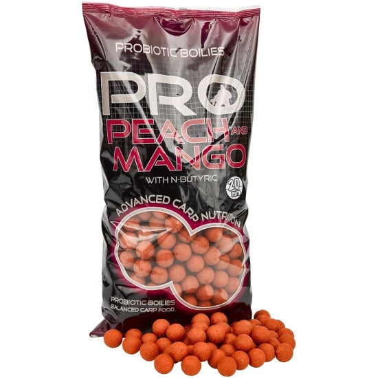 Boilies Tare Starbaits Pro, Peach Mango, 20mm, 2kg