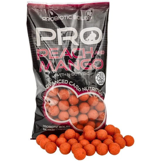 Boilies Tare Starbaits Probiotic, Peach Mango, 30mm, 800g