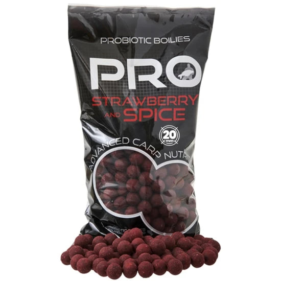 Boilies Tare Starbaits Probiotic, Strawberry Spice, 14mm, 2kg