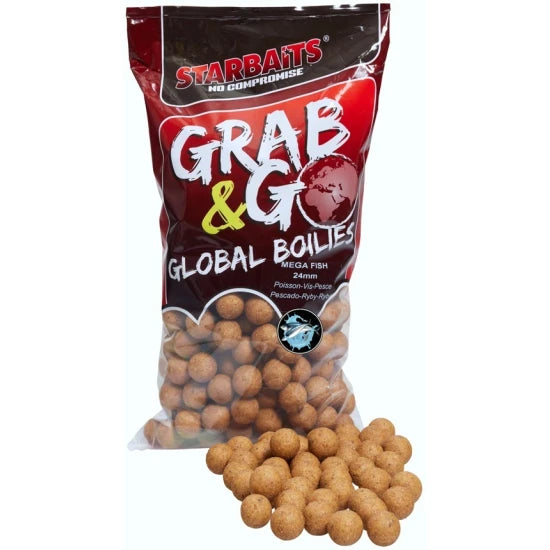 Boilies Tare Starbatis Global Grab And Go, Mega Fish, 20m, 2.5kg