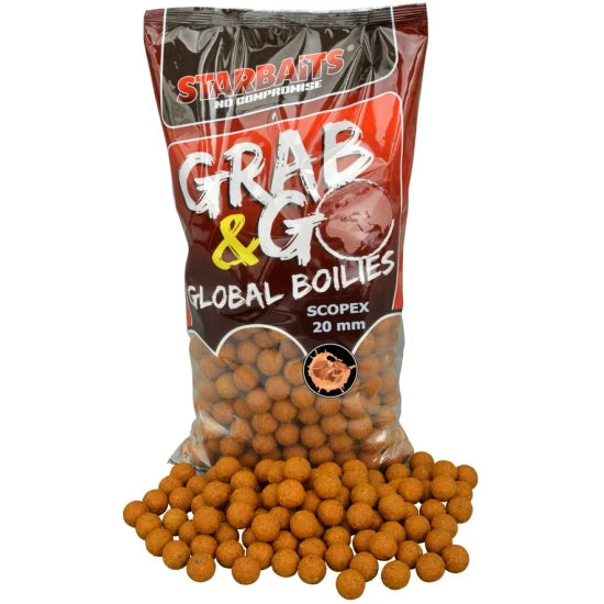 Boilies Tare Starbatis Global Grab And Go, Scopex, 20mm, 2.5kg