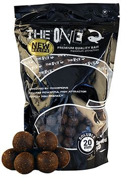 Boilies The One Solubil, Black, 20mm, 1kg
