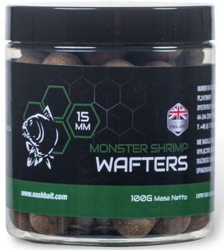 Boilies Wafters Nash, Monster Shrimp, 15mm, 100g