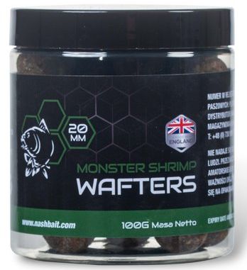 Boilies Wafters Nash, Monster Shrimp, 20mm, 100g