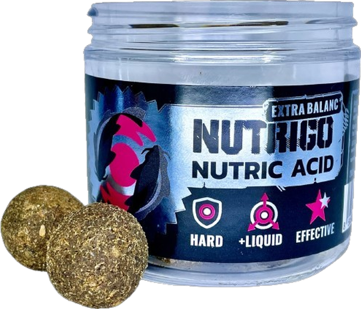 Boilies cu Miez Lichid LK BAITS Nutrigo, Acid Nutric, 20-25mm, 250ml, 12buc/pac