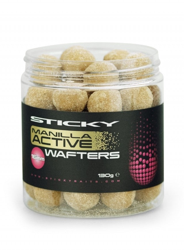 Boilies de Carlig Sticky Manilla Active Wafters 130g 16mm