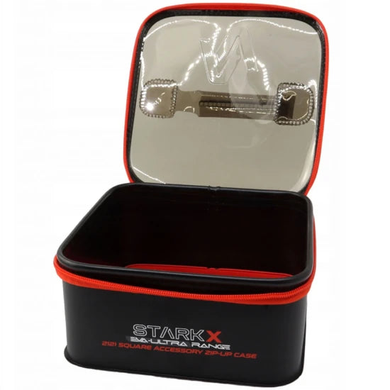 Borseta Accesorii Nytro Starkx M 21x21cm Eva Patrata Capac Transparent Cu Fermoar