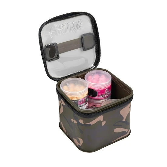 Borseta Fox Aquos Camo Bait Storage Medium 17cm X 17cm X 9cm