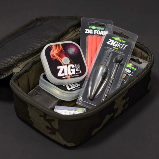 Borseta Korda Compac 125 Tackle Pouch, Dark Camo, 22x14.5x8cm