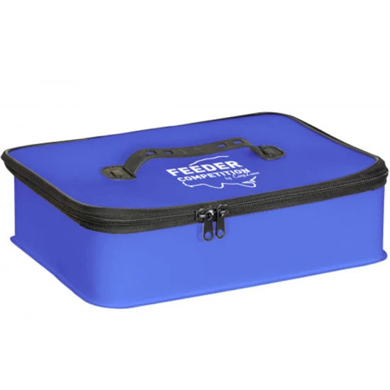 Borseta Pentru Accesorii Carp Zoom Feeder Competition Eva Box, Blue, 38x28x11cm