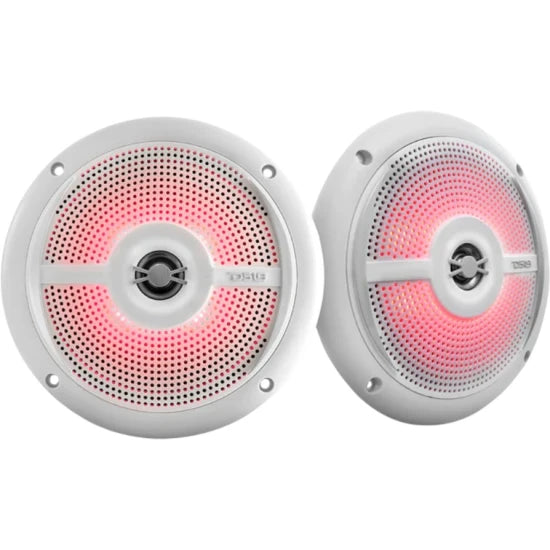 Boxe Marine Slim Ds18 Nxl-6sl, 6.5", Alb, Iluminare Rgb Led, Set 2 Buc