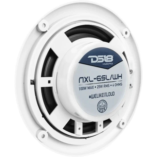 Boxe Marine Slim Ds18 Nxl-6sl, 6.5", Alb, Iluminare Rgb Led, Set 2 Buc