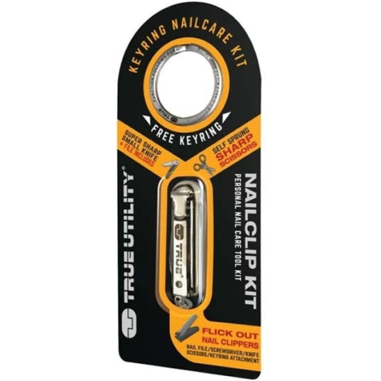 Breloc Unghiera Multifunctionala True Utility Nailclip Kit 6in1