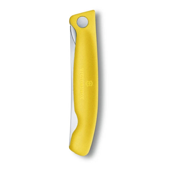 Briceag Cutit Pliabil Victorinox, Swissclassic Paring Knife, Lama Zimtata 11cm, Galben