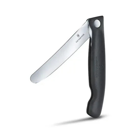 Briceag Cutit Pliabil Victorinox, Swissclassic Paring Knife, Lama Zimtata 11cm, Negru