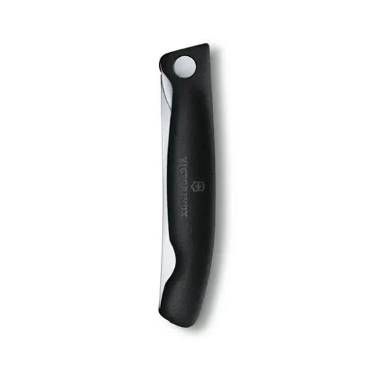 Briceag Cutit Pliabil Victorinox, Swissclassic Paring Knife, Lama Zimtata 11cm, Negru
