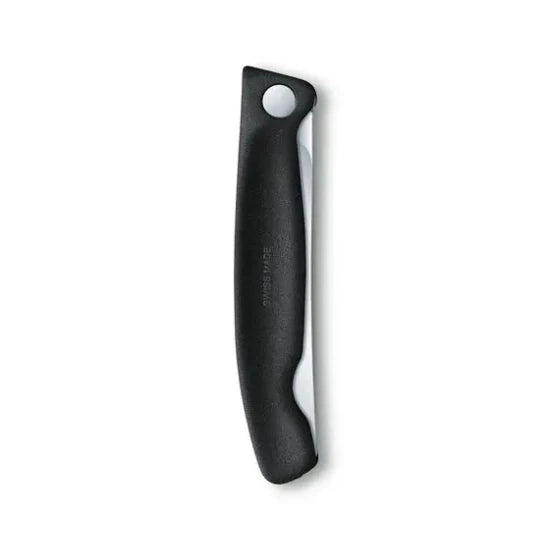 Briceag Cutit Pliabil Victorinox, Swissclassic Paring Knife, Lama Zimtata 11cm, Negru