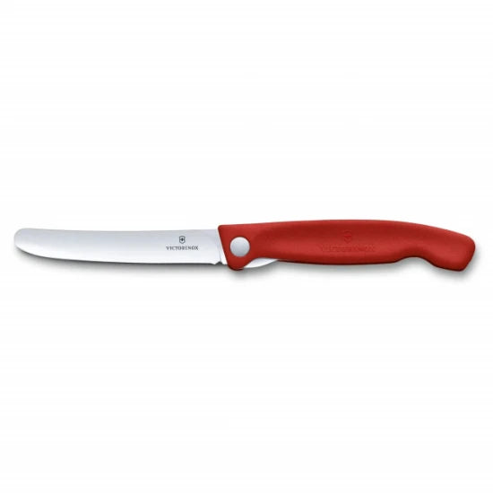 Briceag Cutit Pliabil Victorinox, Swissclassic Paring Knife, Lama Zimtata 11cm, Rosu