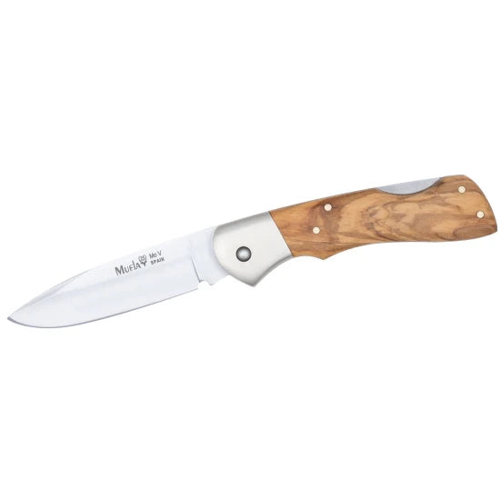 Briceag Muela 80mm Lockback Blade, Olice Wood Scales, Nickel Silver Boster