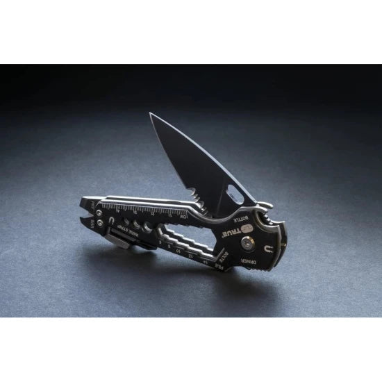 Briceag Multifunctional True Utility Smartknife , Black Oxide 420 Steel, Lama 5.50cm