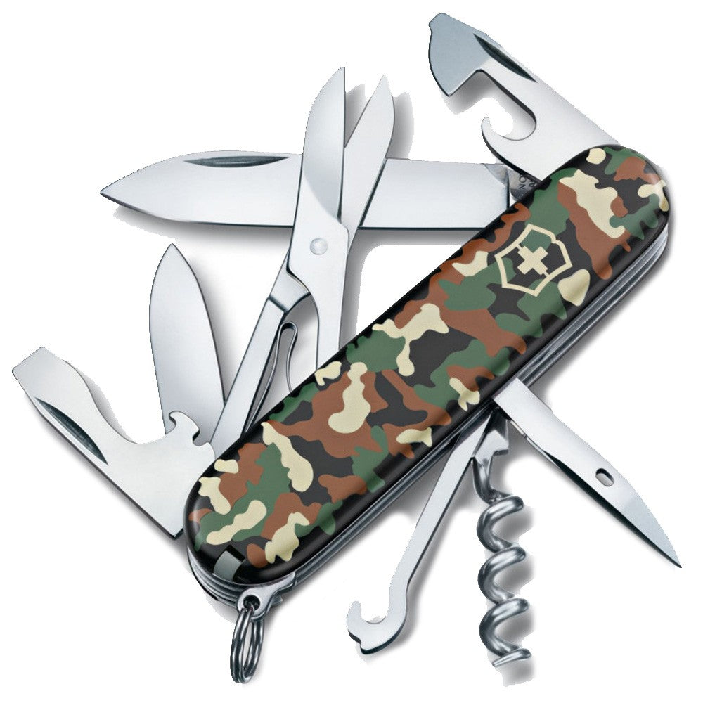 Briceag Multifunctional Victorinox, Climber, 9.1cm, Camo, Blister