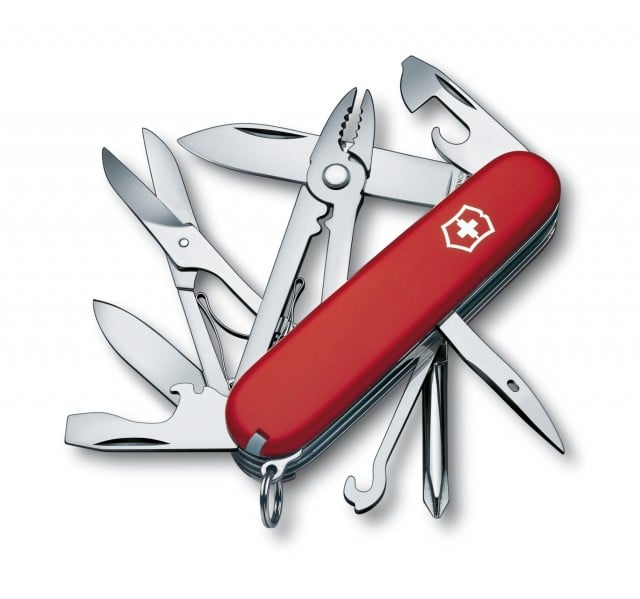 Briceag Multifunctional Victorinox Deluxe Tinker, Rosu, 9.10cm