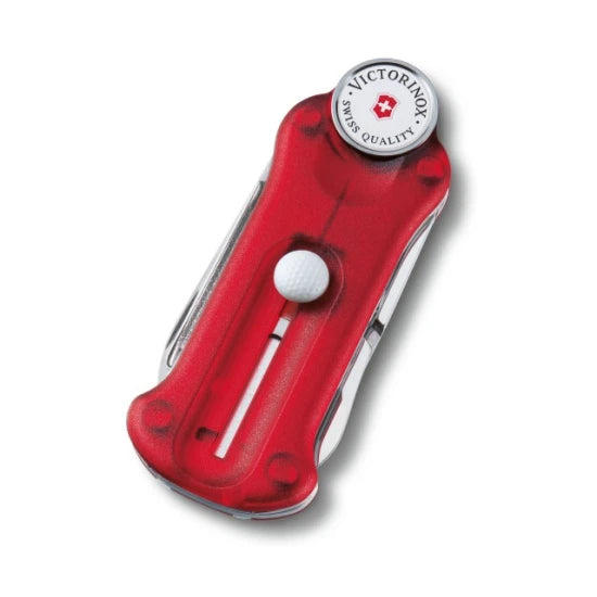 Briceag Multifunctional Victorinox Golftool, Rosu Transparent - 0.7052.t