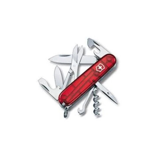 Briceag Multifunctional Victorinox Huntsman, 9.1 Cm, Rosu Transparent