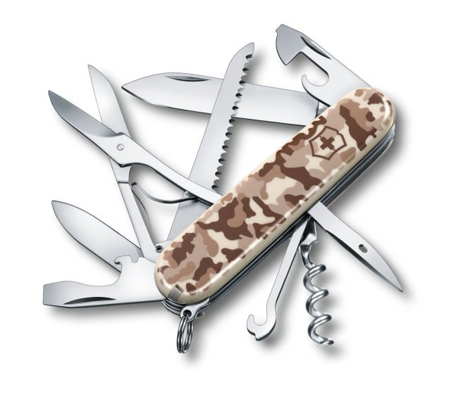 Briceag Multifunctional Victorinox Huntsman, Desert Camo, 9.10cm