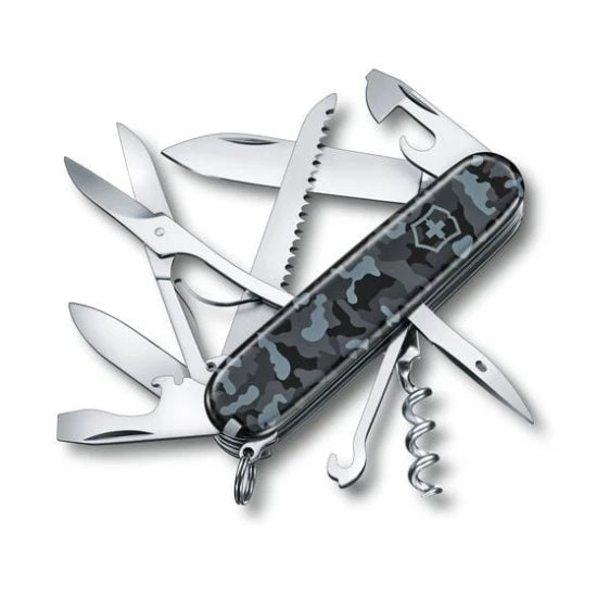 Briceag Multifunctional Victorinox Huntsman, Navy Camo, 9.10cm