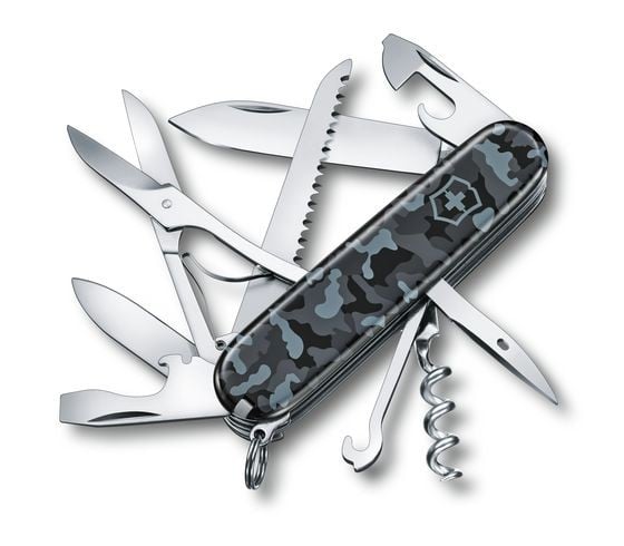 Briceag Multifunctional Victorinox Huntsman, Navy Camo, 9.10cm
