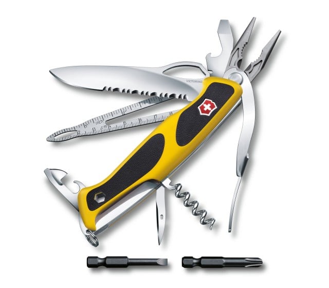 Briceag Multifunctional Victorinox RangerGrip 174 Handyman, 13 cm, Negru/Galben