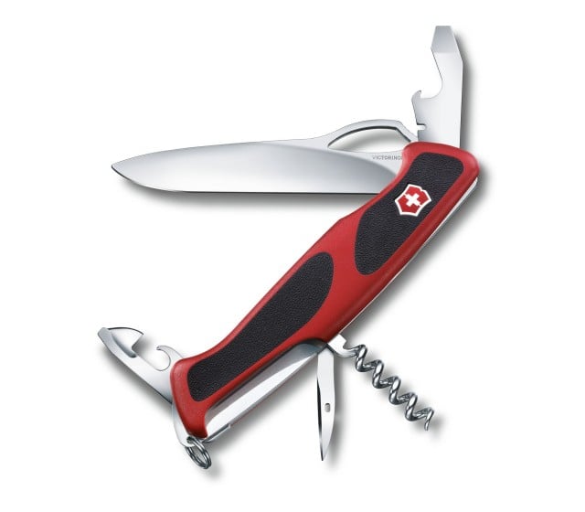 Briceag Multifunctional Victorinox RangerGrip 61 One Hand, Rosu/Negru, 13 cm