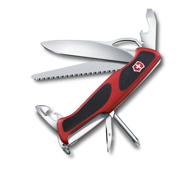 Briceag Multifunctional Victorinox RangerGrip 78 One Hand, Rosu/Negru, 13cm