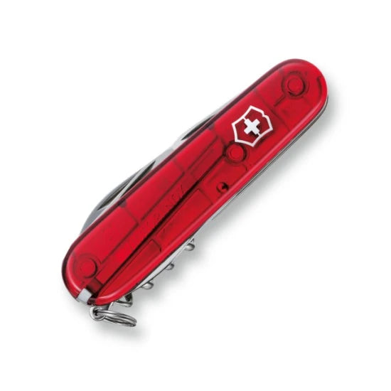 Briceag Multifunctional Victorinox Spartan, Rosu Transparent, 9.10cm