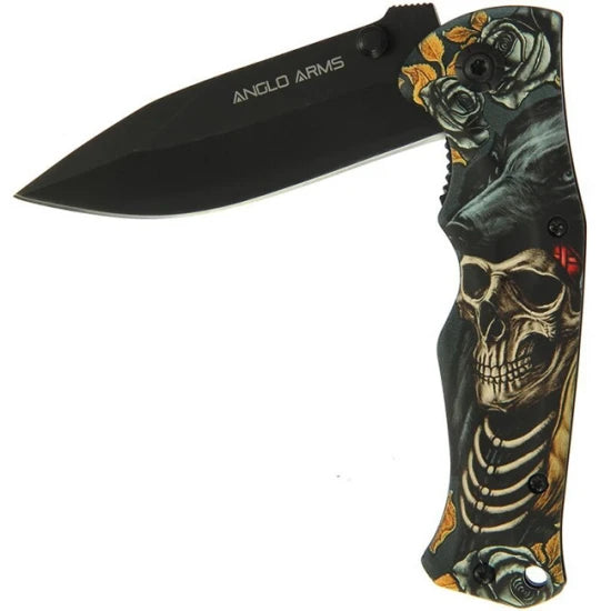 Briceag Ngt Anglo Arms Skull N Roses